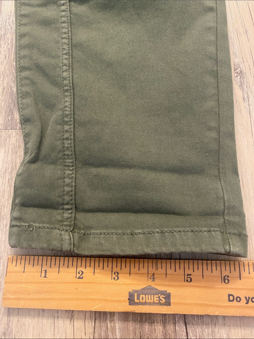 Anthropologie Pilcro Cotton
Straight Leg Pants Army Green Sz 27 - Picture 5 of 10